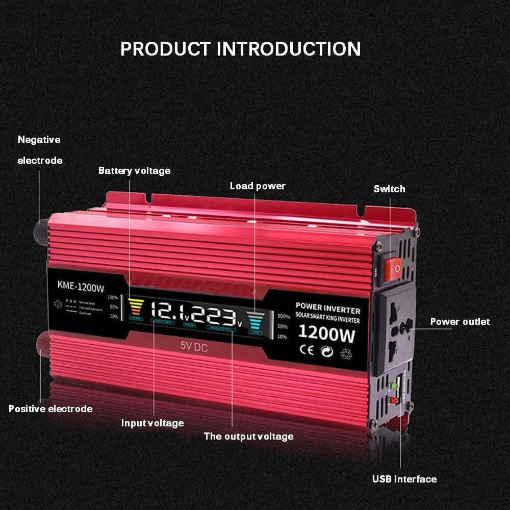 500W Power Inverter 12V - The Shopsite