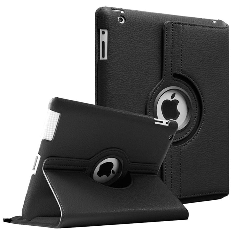 iPad 2 Case 360 Degree Rotating Stand Smart Case Protective Cover With Auto Wake Up/Sleep Feature For Apple iPad 2
