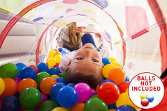 Kids Play Tent 3Pc Kids Play Tent Crawl Tunnel And Ball Pit Kids Play Tent With Basketball Hoop - The Shopsite