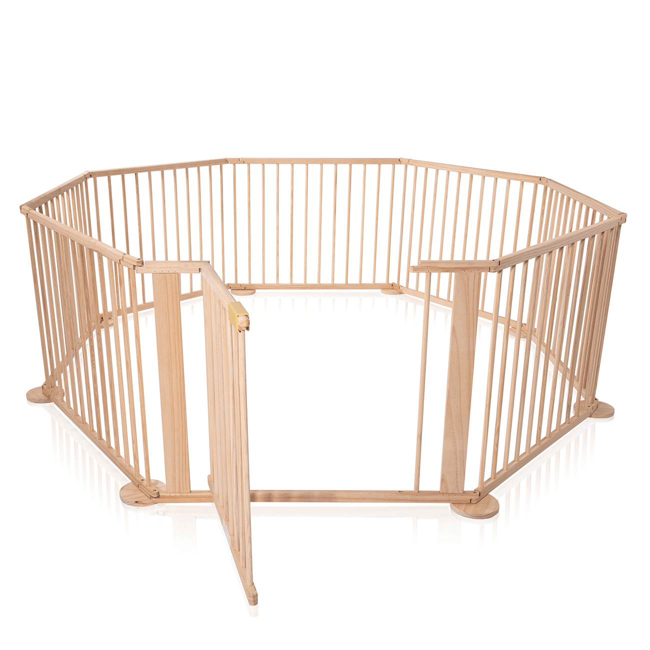 Baby Toddler Deluxe Kids Wooden Large Play Pen 8 Panel - The Shopsite