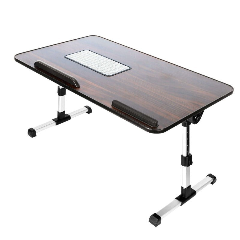 Laptop Table Desk Laptop Bed Desk Table Adjustable Laptop Desk with Cooling Fan - The Shopsite