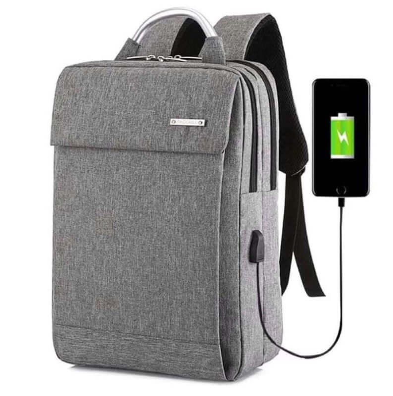 Anti - theft Laptop Backpack Grey 41cm - The Shopsite