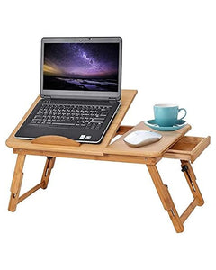 Laptop Stand Laptop Table Multi Function Bamboo Laptop Bed Desk Table Foldable Cooling Holder Tray Stand