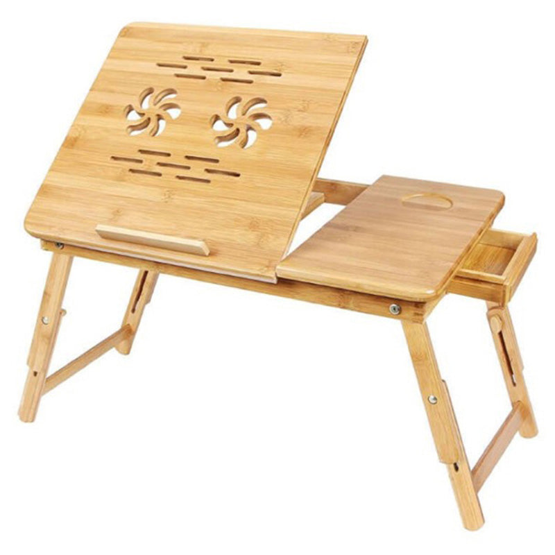 Laptop Stand Laptop Table Multi Function Bamboo Laptop Bed Desk Table Foldable Cooling Holder Tray Stand - The Shopsite