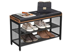 Cushioned Top Industrial Shoe Rack Bench