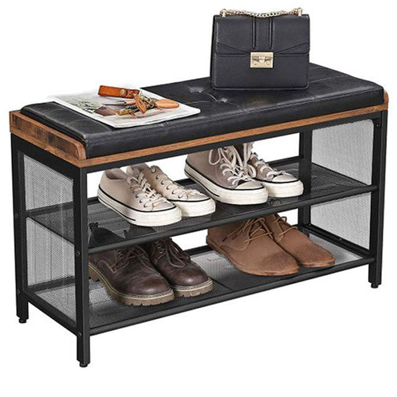 Cushioned Top Industrial Shoe Rack Bench