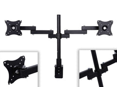 Dual Monitor Stand Bracket Mount 14"-24" Screens 360-degree Rotation - The Shopsite