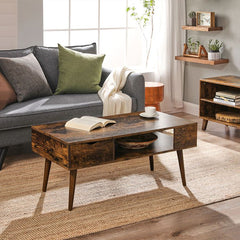 Living Room Coffee Table with Drawer by VASAGLE