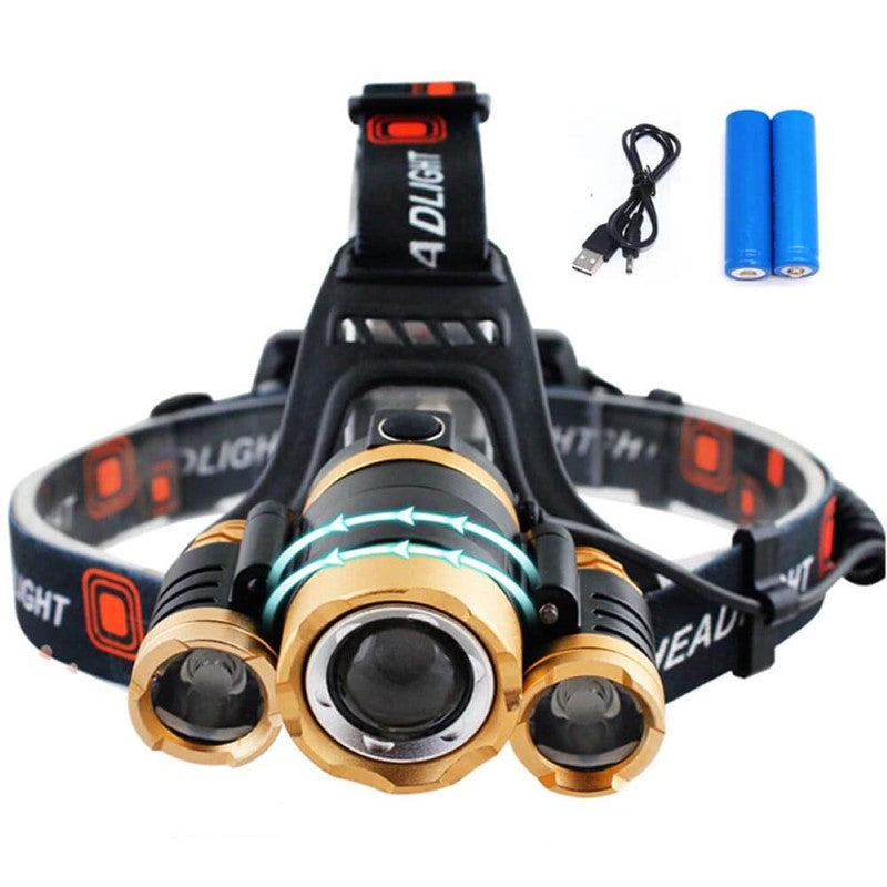 Head Lamp Rechargeable Led Headtorch - The Shopsite