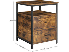 VASAGLE Bedside Table, Nightstand