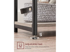 VASAGLE Tall Nightstand - Small End Table for Living Room