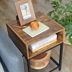 VASAGLE Side Table End Table With Drawer
