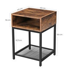 VASAGLE Side Table End Table With Drawer
