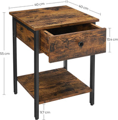 Wooden Bedside Table