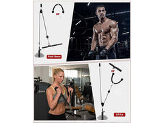 Fitness Pulley Cable System Biceps Triceps Home Gym Strength Training - The Shopsite