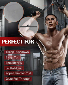 Fitness Pulley Cable System Biceps Triceps Home Gym Strength Training - The Shopsite