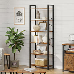 VASAGLE Bookcase Plant Stand with Storage Shelf