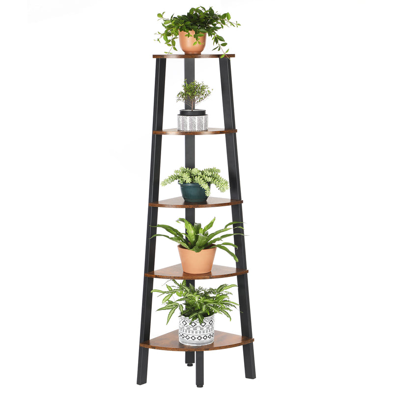 VASAGLE Corner Ladder Shelf Flower Stand Bookshelf