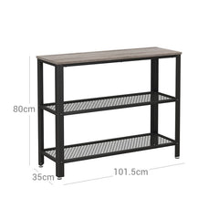 VASAGLE Hallway Table with Mesh Shelves