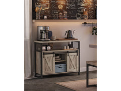 VASAGLE Kitchen Cabinet, 2 Sliding Doors, Storage