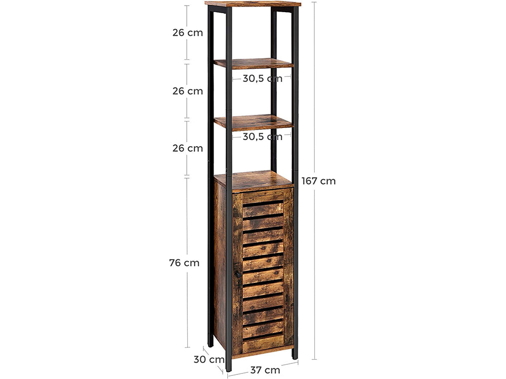 VASAGLE Tall Cabinet: Slim Cupboard, Kitchen Storage