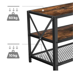 TV Stand with Storage Shelves - VASAGLE 3-Tier