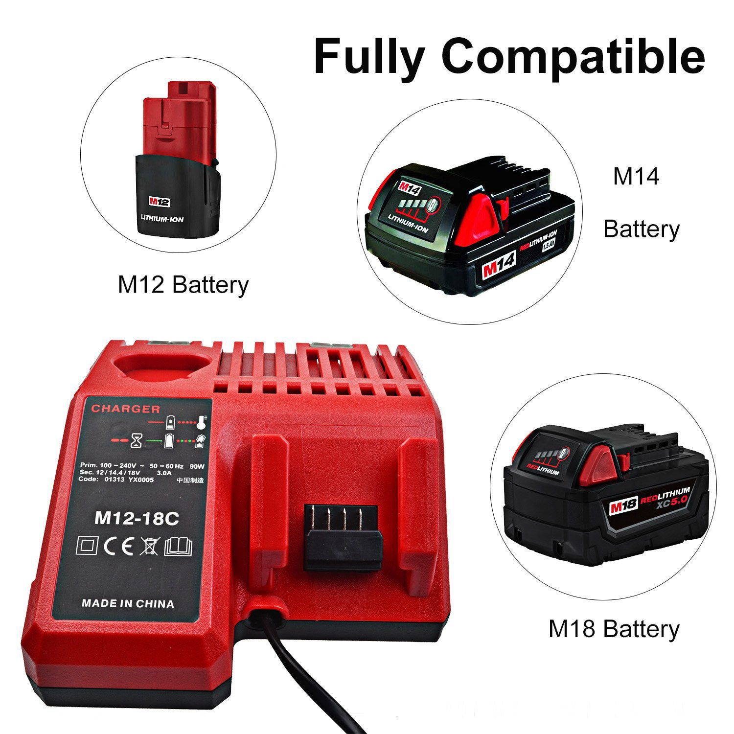 Milwaukee M18 Battery Charger + battery - The Shopsite