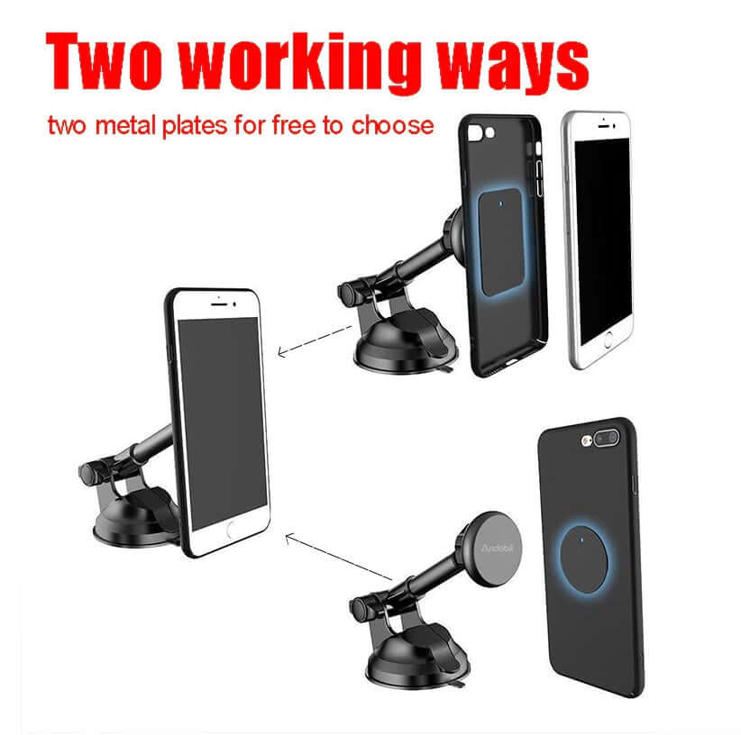 Car Phone Holder Long Arm Suction Cup Phone Holder For Car Dashboard Windshield Air Vent Hands Free Clip - The Shopsite