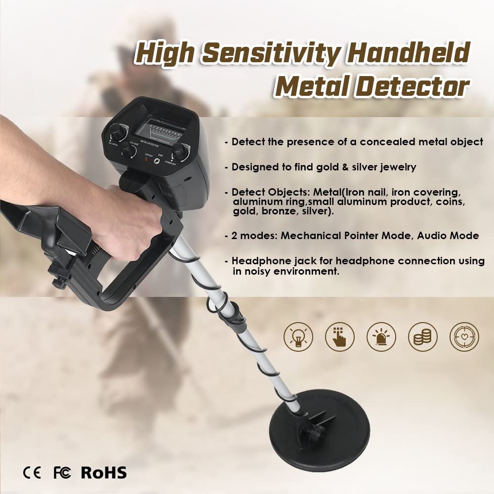 Metal Detector Gold and Silver Copper Money Detector - The Shopsite