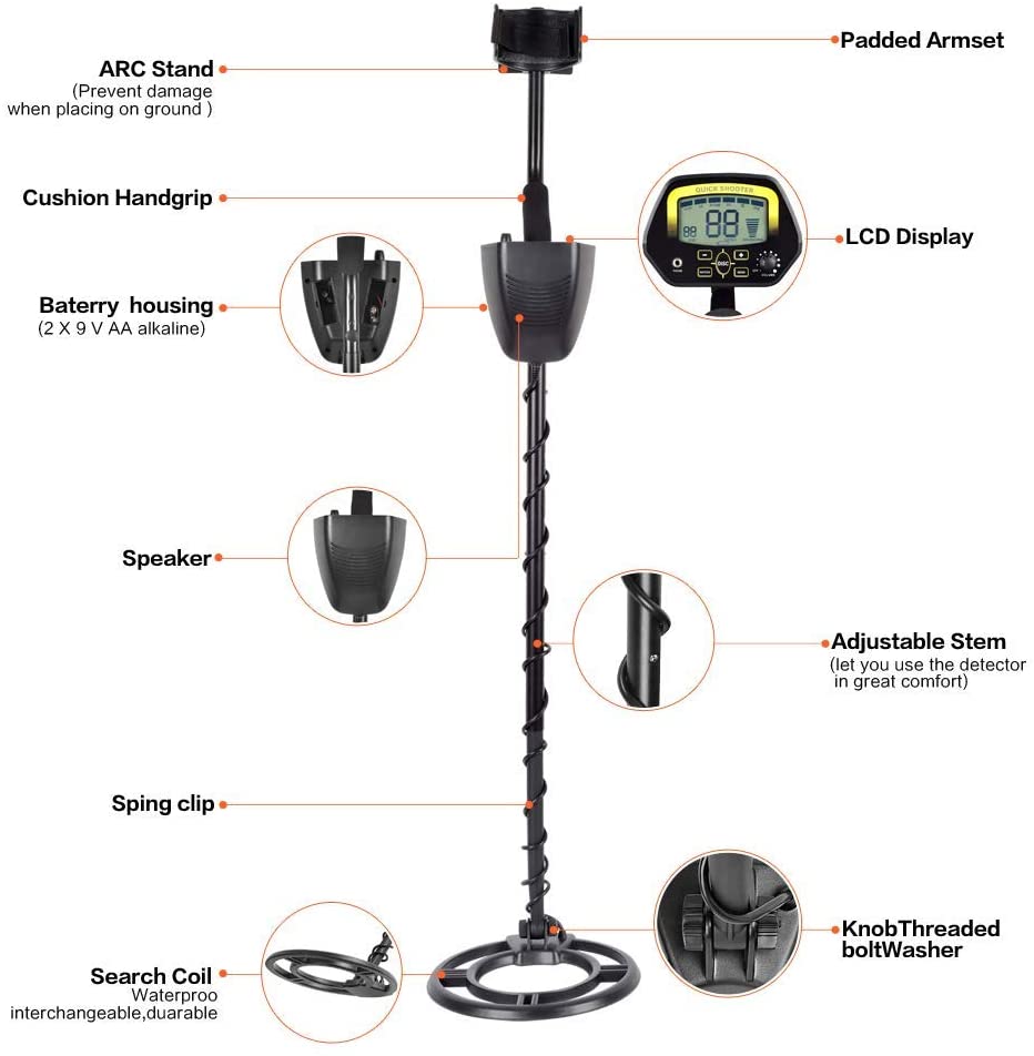 Metal Detector MD3030 high Sensitivity Professional Gold and Silver Copper Money Detector - The Shopsite
