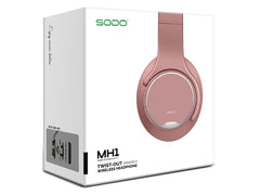 SODO Mh1 Wireless Headphones Rose Gold - The Shopsite