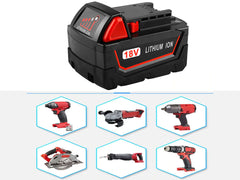 2 x Milwaukee M18 4.0AH Battery Replacement - The Shopsite