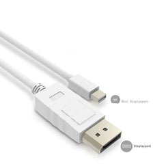 1.8M 4K Mini Displayport Dp Male To Display Port Dp Male Converter Cable For Macbook Pro Air - The Shopsite