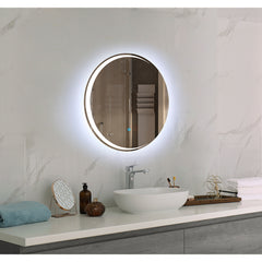 Round Wall Mirror 80cm Led Mirror - The Shopsite