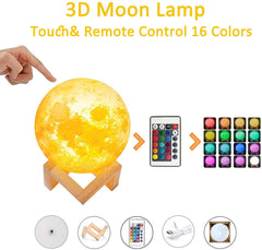 Moon Light Night Light Lamp 16 Colors LED 24CM - The Shopsite