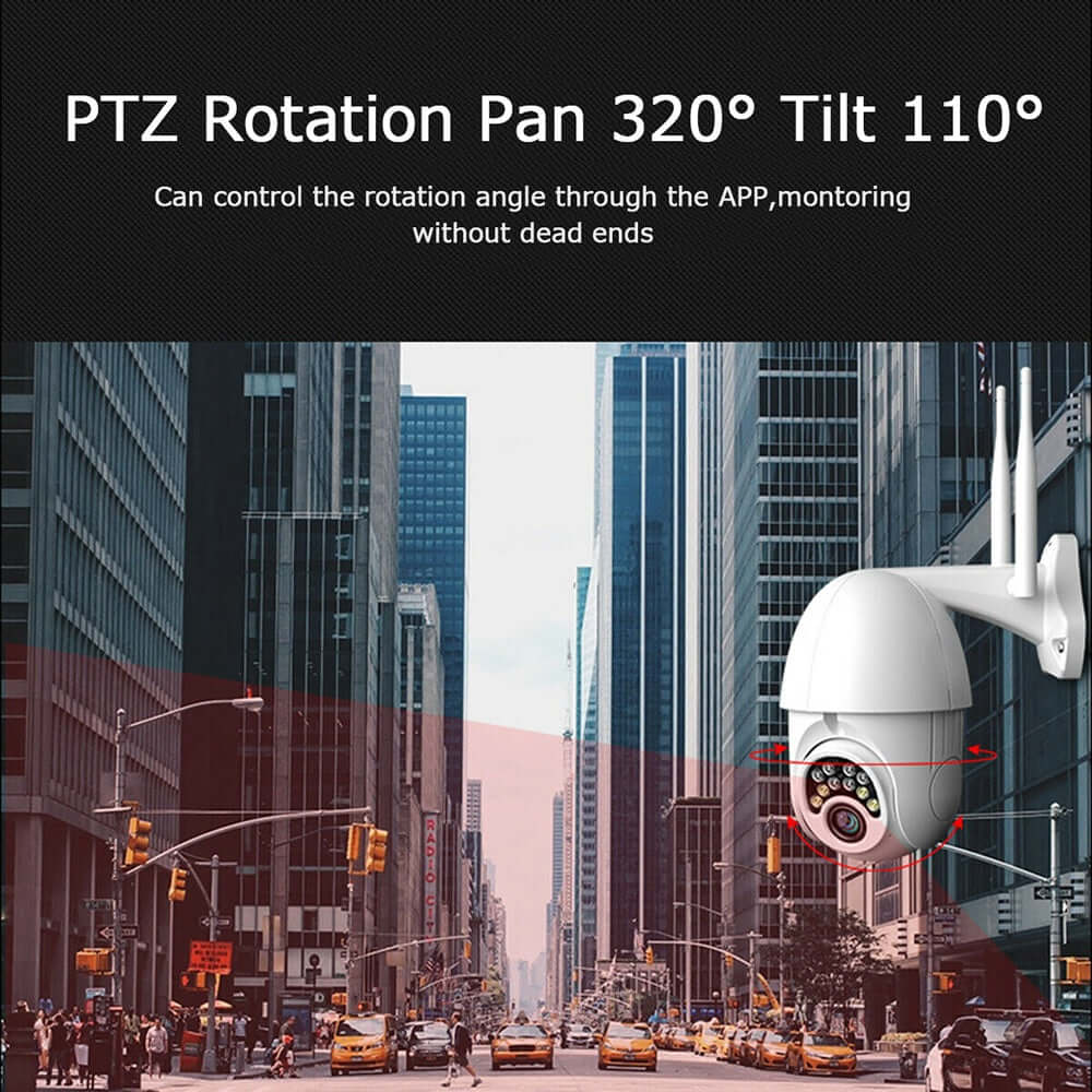 1080P Cloud Storage Wireless PTZ Wireless Camera with 32GB Adata Micro SD Card - The Shopsite