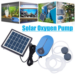 Solar Power Oxygen Pump Aquarium Fish Tank Air Pump - The Shopsite