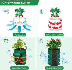 Plant Grow Bag with Window 25L 4PCs - The Shopsite