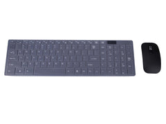 Wireless Keyboard And Mouse Slim Full Black - The Shopsite