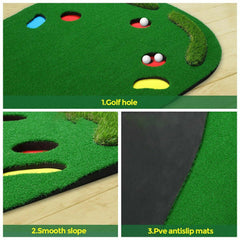 300cm Golf Putting Green Indoor Training Practice Mat - The Shopsite