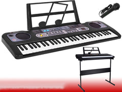 Keyboard Piano with Microphone & Music Stand and Piano Stand - The Shopsite