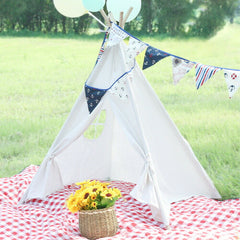 Kids Teepee Play Tent White - The Shopsite