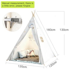 Kids Teepee Play Tent White - The Shopsite