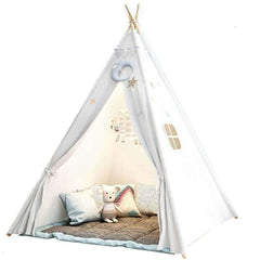 Kids Teepee Play Tent White - The Shopsite