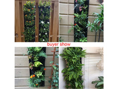Vertical Garden Wall Hanging Planter Wall Mount Balcony Plant Grow Bag 7 Pockets - The Shopsite