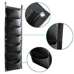 Vertical Garden Wall Hanging Planter Wall Mount Balcony Plant Grow Bag 7 Pockets - The Shopsite