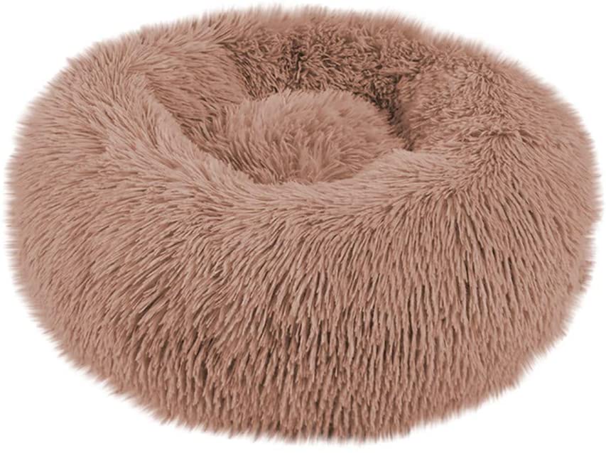 Plush Pet Bed Pet Sofa Pet Beds, Dog Round Cat Winter Warm Sleeping Bag Long Plush Soft Pet - The Shopsite