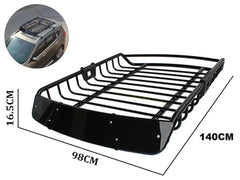 Car roof rack luggage basket