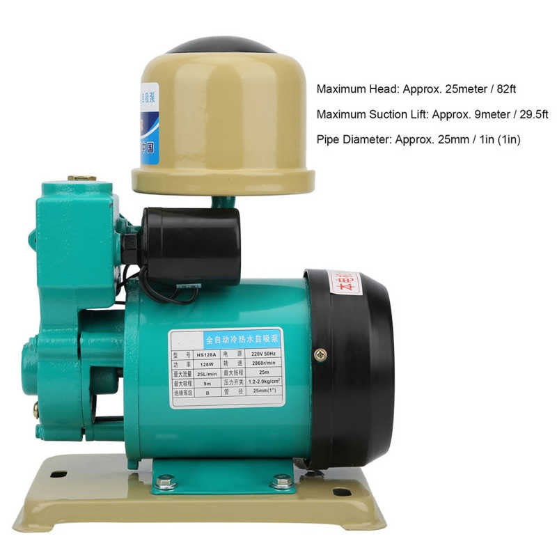Water Pump - Electric, Automatic Self-Priming Pump, Hot-Cold Water
