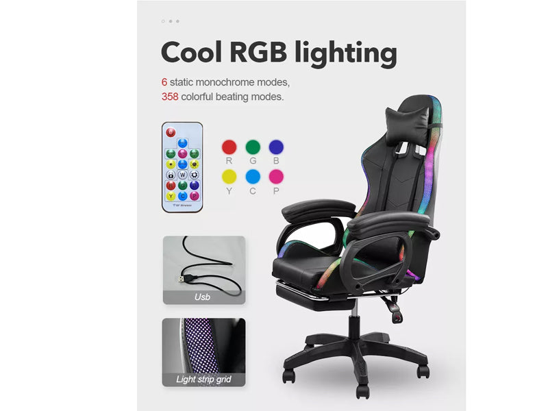 Gaming Chair Racing Chair + Gaming Desk
